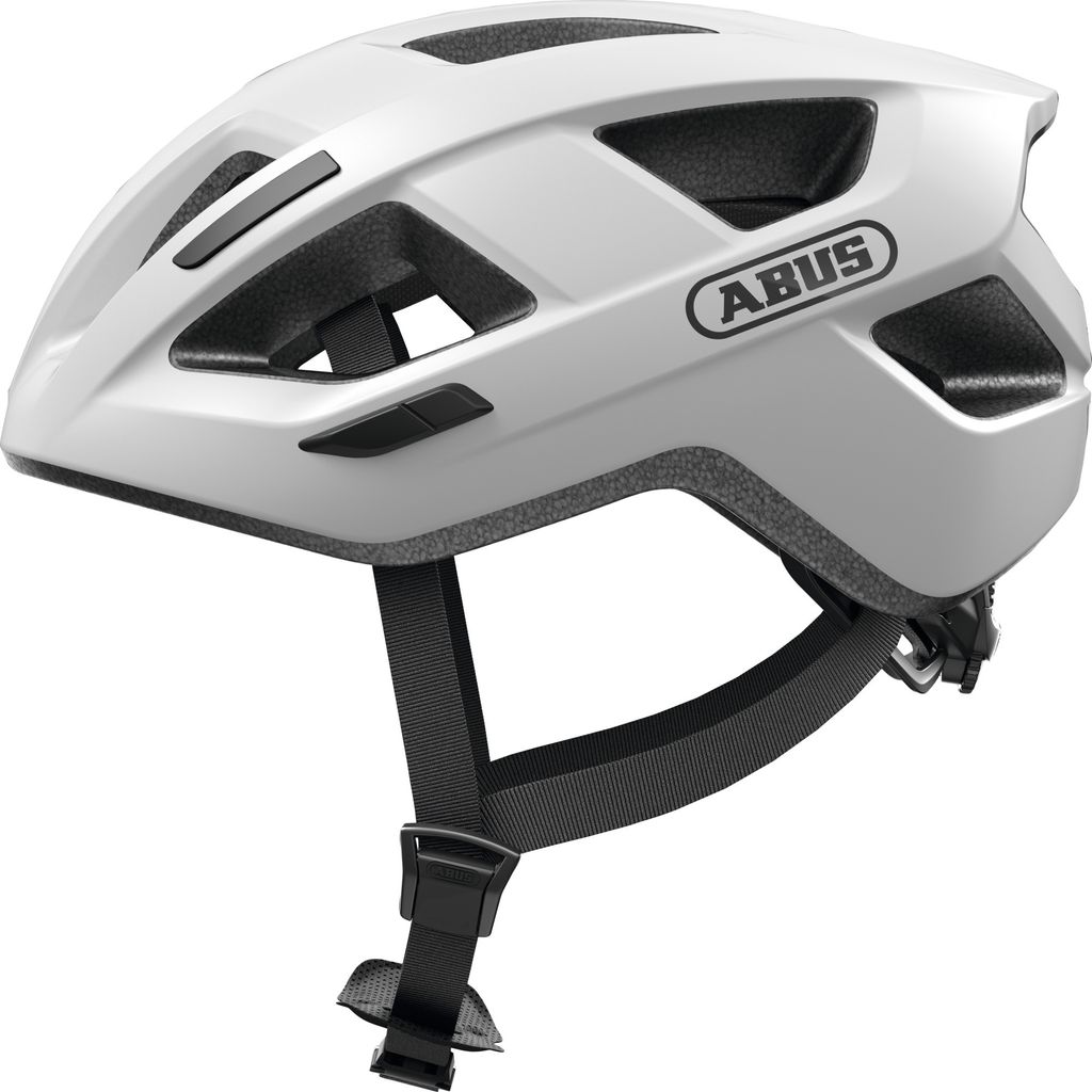 ABUS Fahrradhelm Aduro 3.0 – sportiver City-Helm in stilvollem Design für alltägliche und sportliche Touren – für Damen und Herren – Weiß...