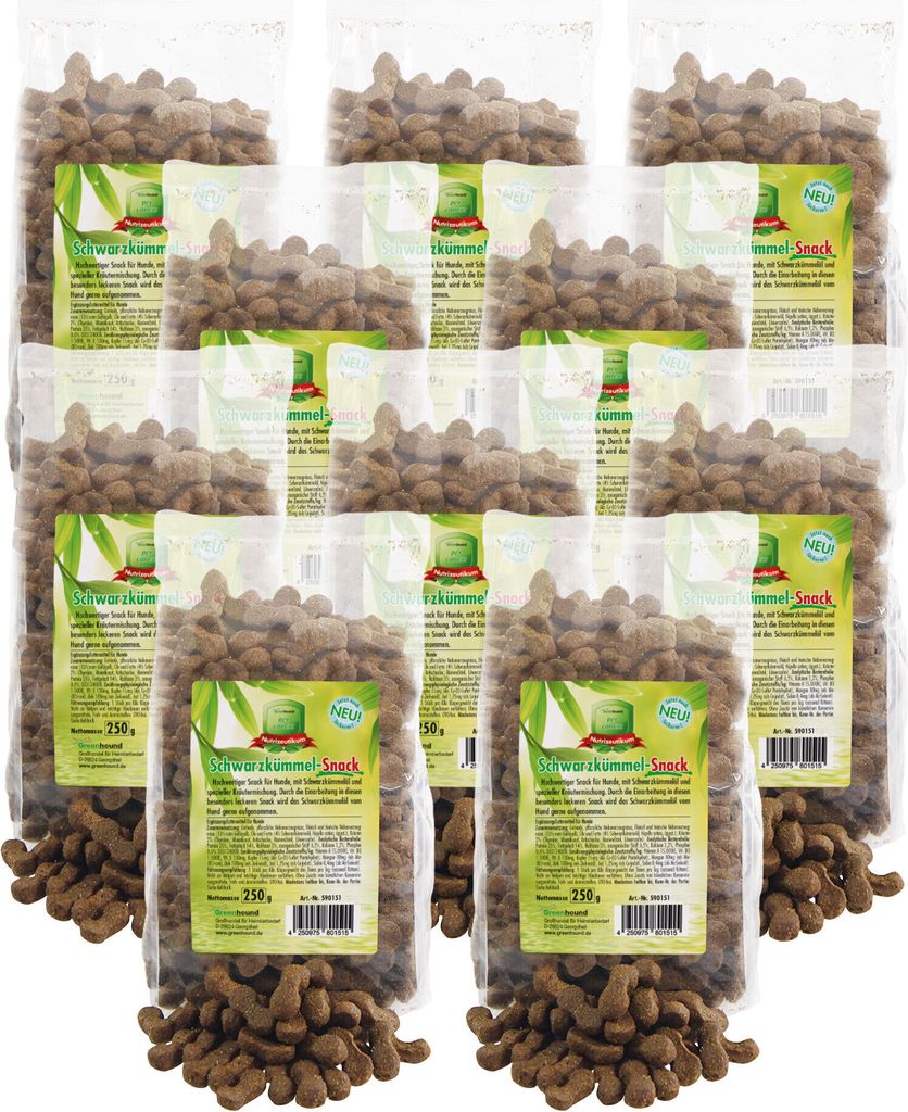 10x250g Hochwertiger Schwarzkümmel Snack - mit Schwarzkümmelöl und Kräutermischung