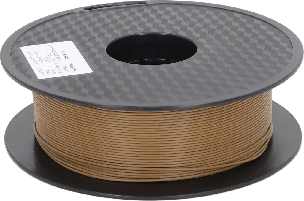 Filament PLA bois de noyer 1,75 mm pour imprimante 3D aspect naturel