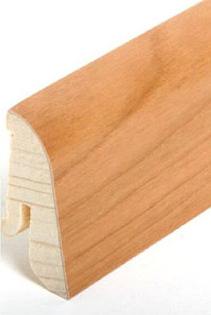 Sockelleiste Echtholzfurnier 19 x 38 x 2500 mm Kirsche Echtholzfurnier Fußleiste furniert by PROVISTON 2.5 Meter | 1 Stück