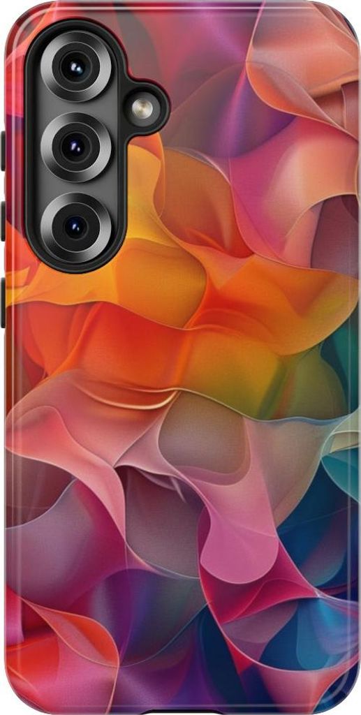 Bunte abstrakte Farbformen – Hülle Kompatibel mit Samsung Galaxy S25