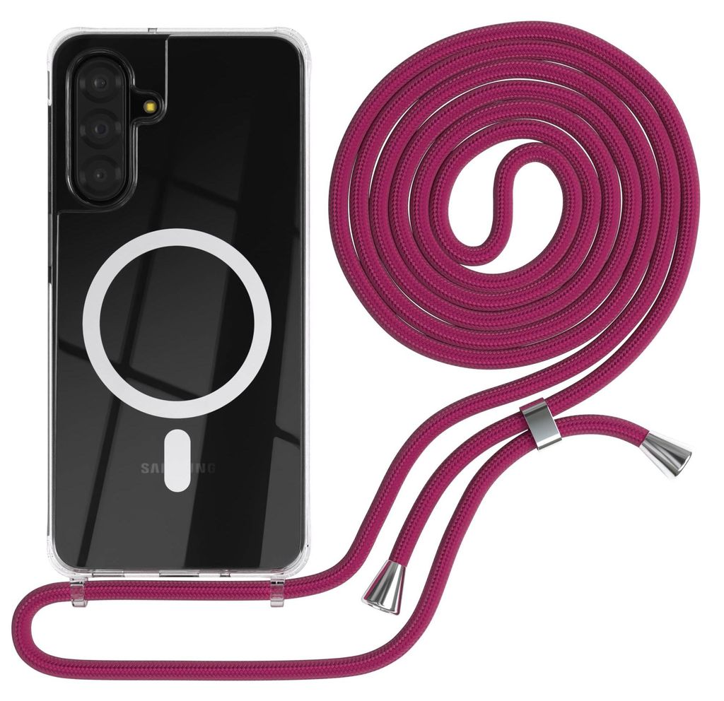 EAZY CASE - Handykette kompatibel mit Samsung Galaxy A17, Kette zum Umhängen, Handyhülle stoßfest, Silikonhülle mit Band, Transparente Hülle, ...