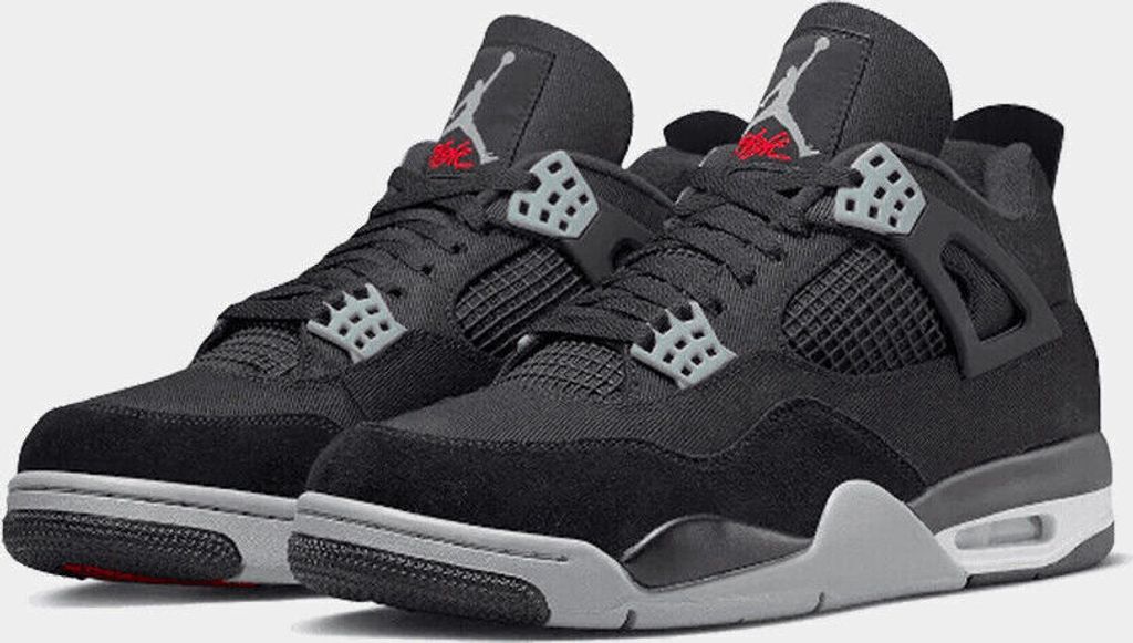 Nike Air Jordan 4 Black Canvas - 41 Produktbild 