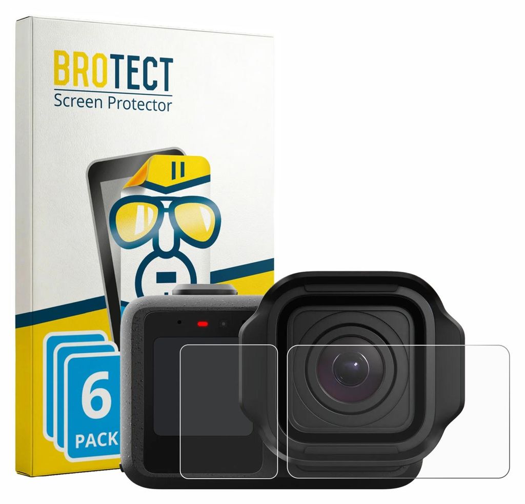 6x Für GoPro Mission 1 Pro Schutzfolie BROTECT Displayschutz Display Schutz Folie Klar Transparent