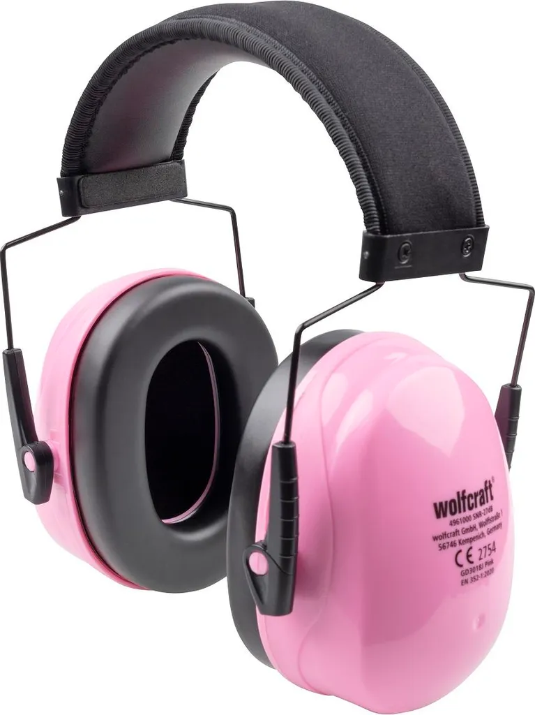 Protection auditive bébé rose type casque antibruit confort premium - 4