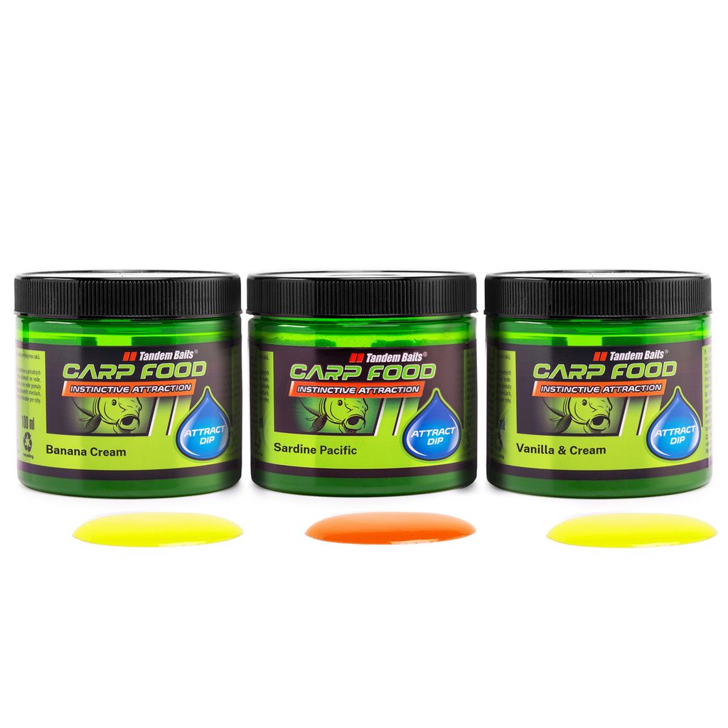 Tandem Baits Carp 3-er Set Food Attract Dip Flavour Mix No 1, Karpfen Angeln ohne Mühe, Köder zum Große-Fische-Angeln, Karpfenzubehör für Prof...