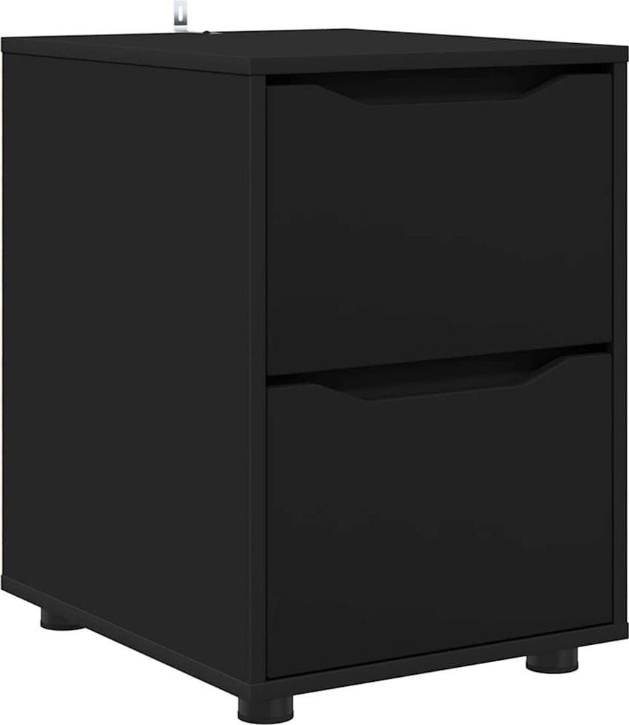 Aufbewahrungsschrank Schwarz 40 x 48 x 57 cm Holzwerkstoff