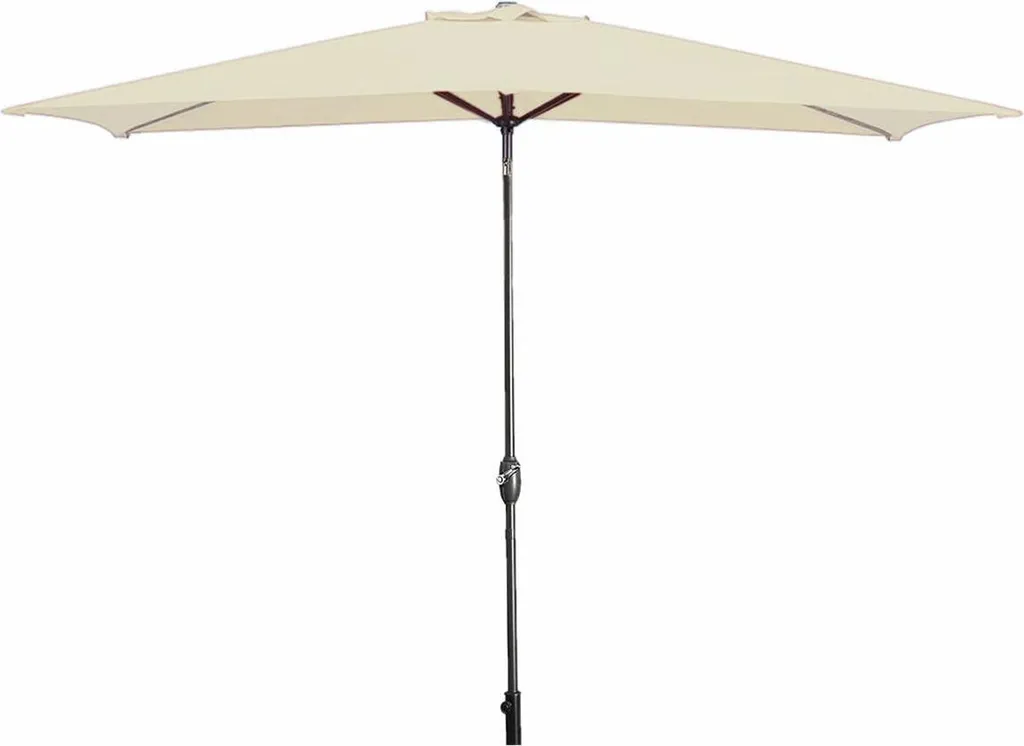 Parasol Piscine et Terrasse 2x3m Beige Protection Solaire Rectangulaire