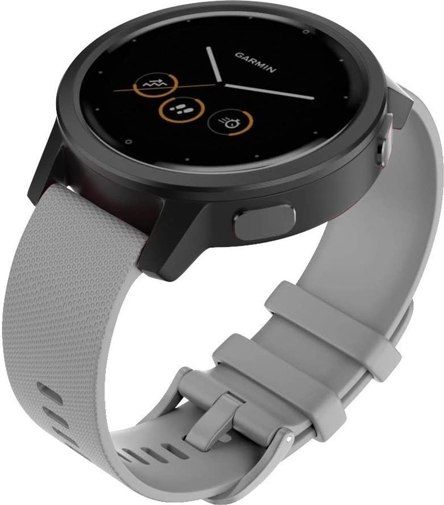 Strap-it Garmin Vivomove 3s Armband Silikon - 39mm - Grau Produktbild 