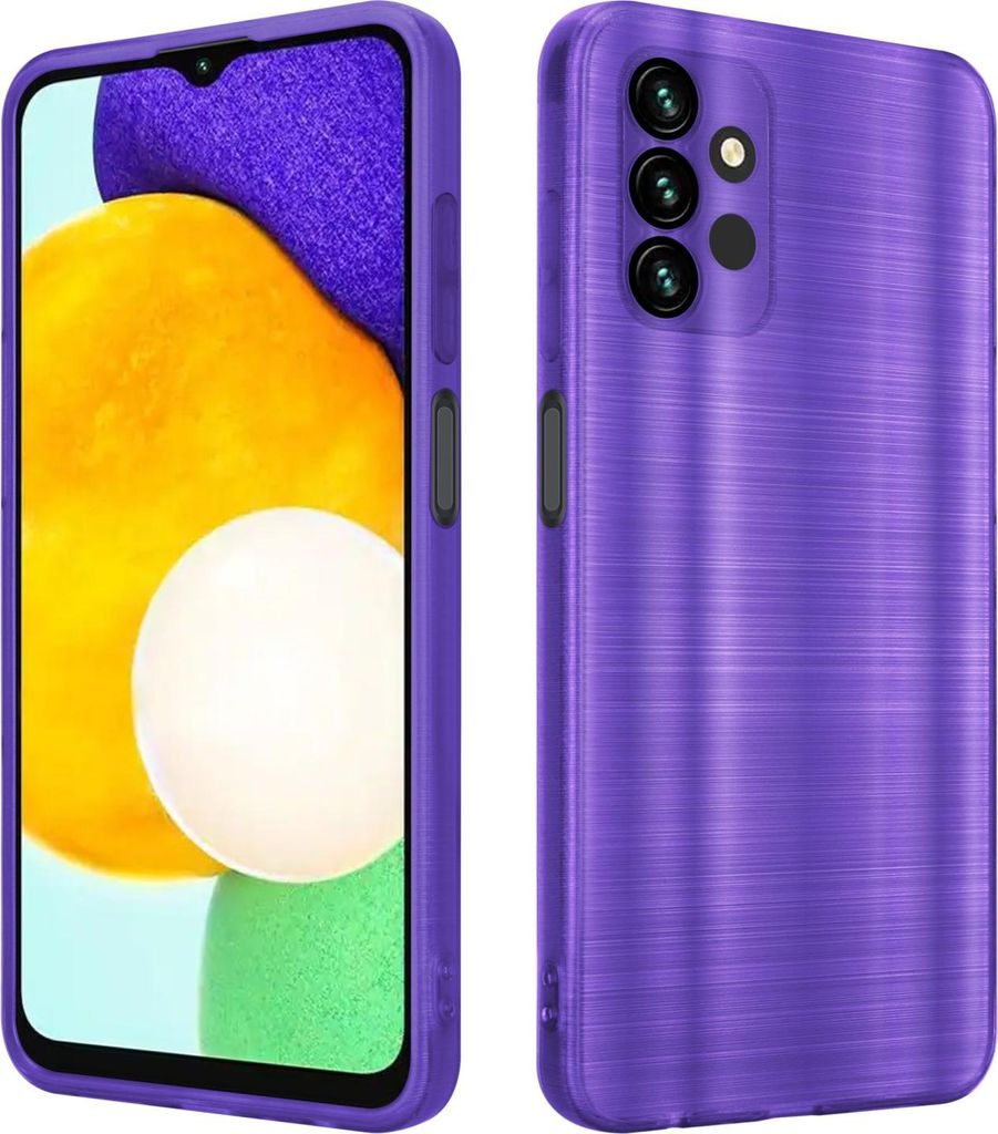 Cadorabo Hülle für Samsung Galaxy A13 5G Schutz Hülle in Lila Handyhülle TPU Silikon Etui Case