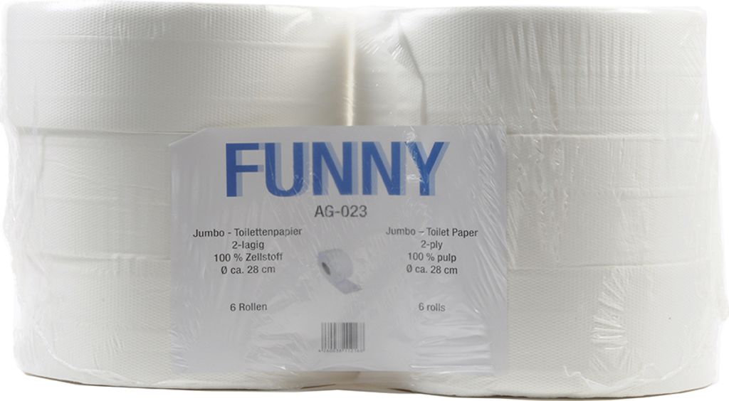 Funny Jumbo Toilettenpapier, 2-lagig, Ø28 cm