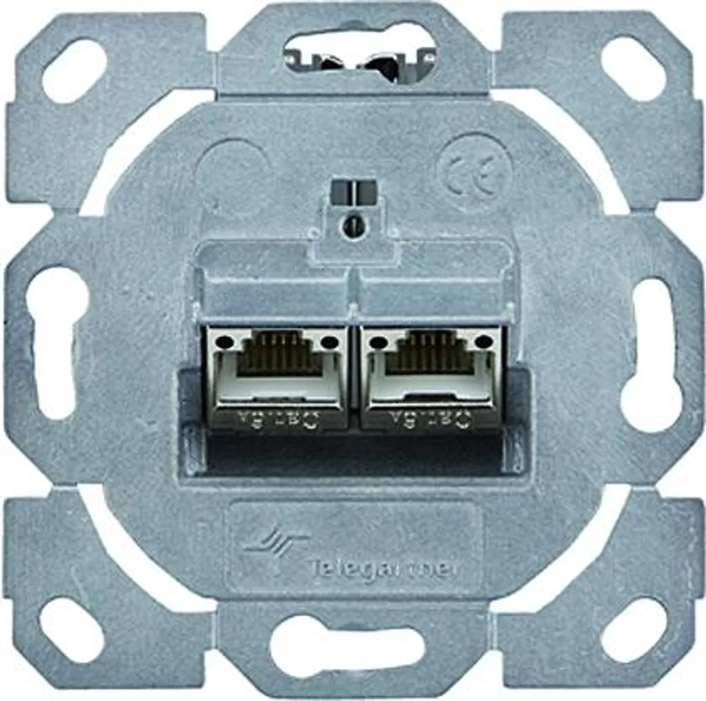 Supporto Moduli Telegärtner AMJ-SL 100022983 Cat.6A T568B 2-fach