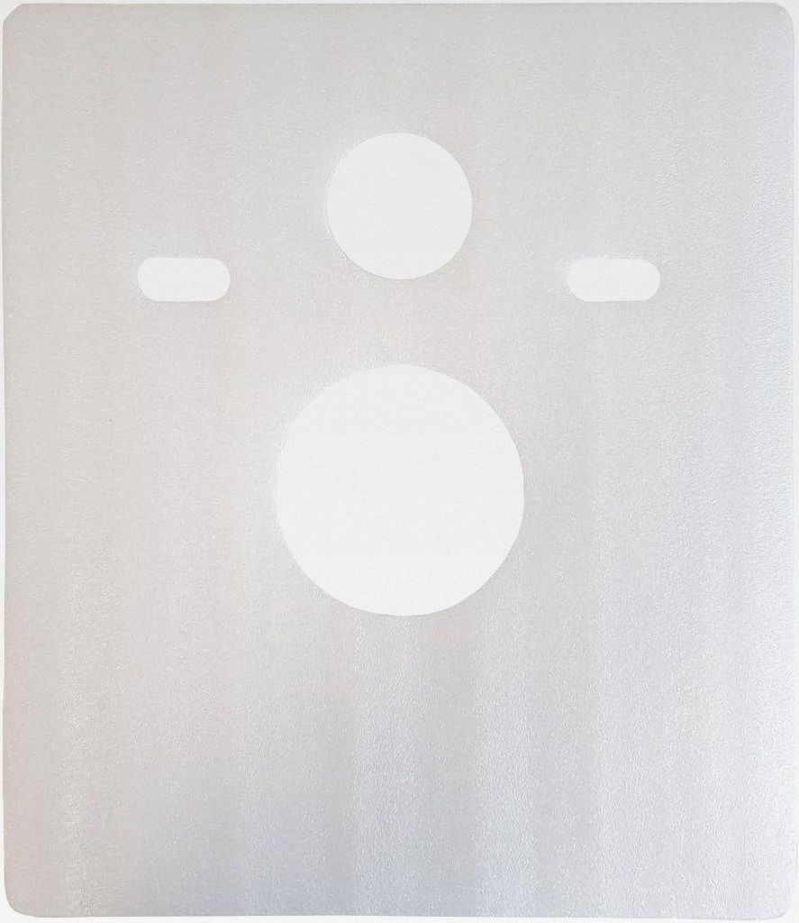 Quadratisches Schallschutz-Pad für Wand WC/Wand Bidet