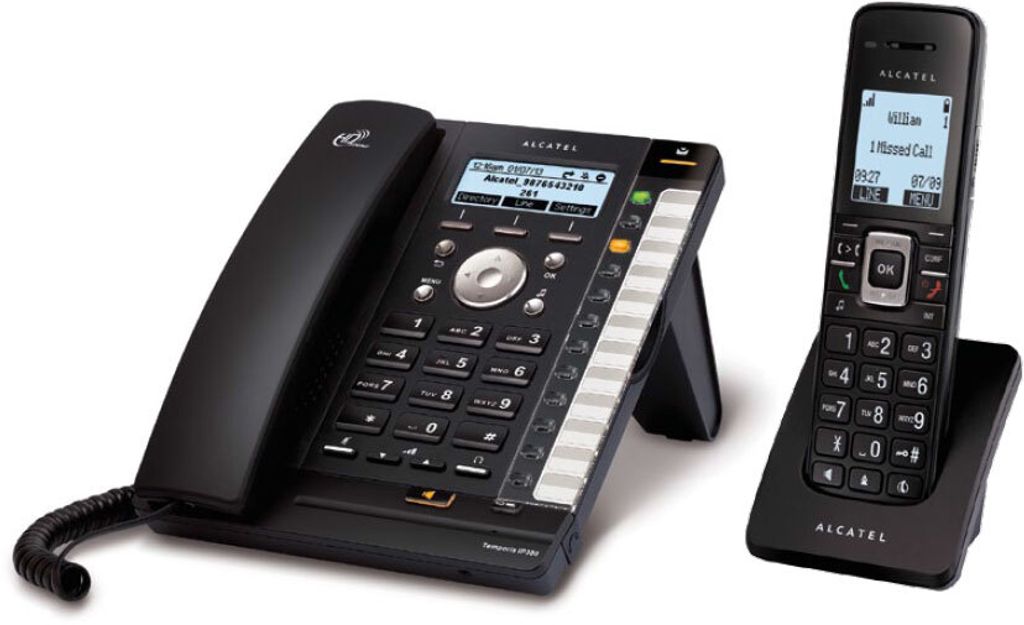 Alcatel Temporis IP315, IP-Telefon, Tisch/Wand, 100 Mbit/s, 200 Eintragungen, 1.88 - 1.9 GHz, Monochrom