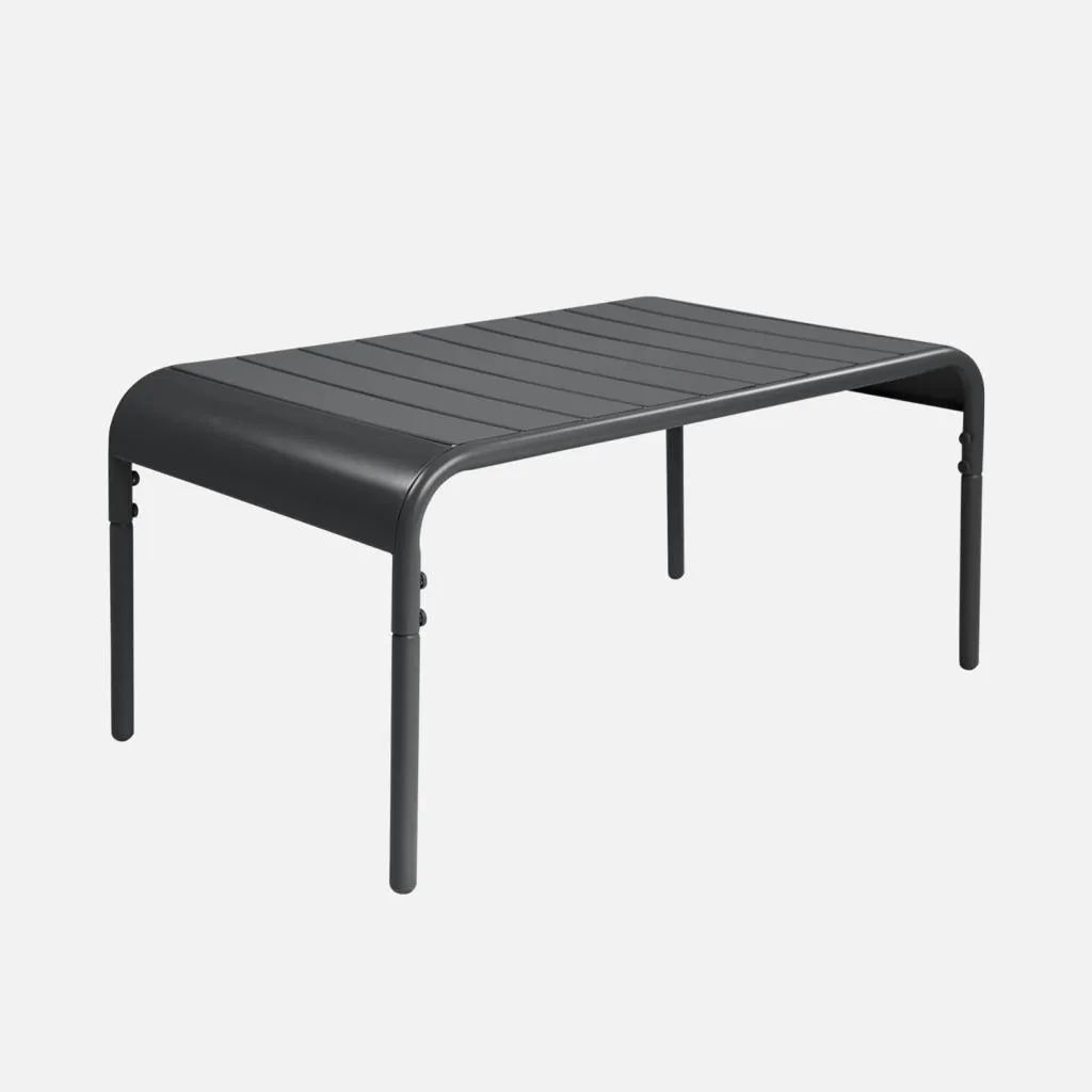 Tavolo Bistrot Rettangolare Acciaio Antracite 90cm | Design Moderno