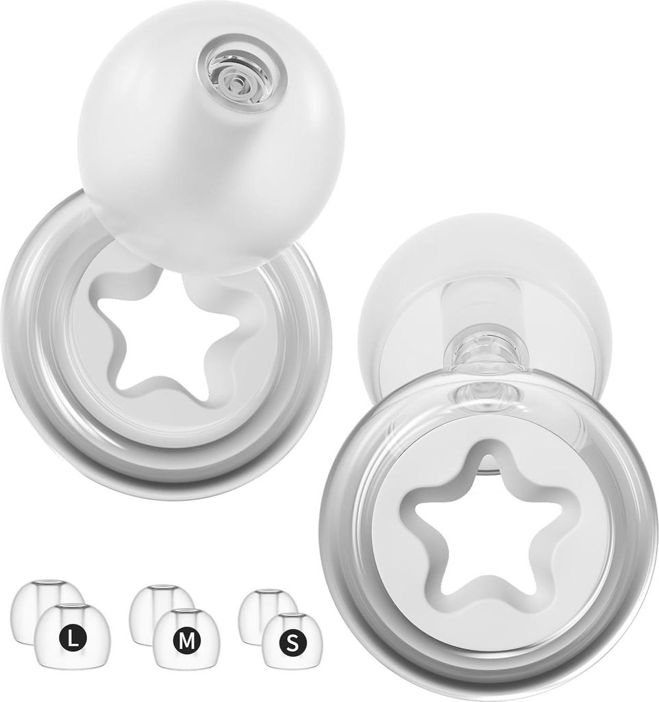 Ohrstöpsel 26 dB, weiße, klare Ohrstöpsel zur Geräuschreduzierung, wiederverwendbar, gut für Konzerte, Reisen, gegen Schnarchen, 3 Paar S-L-Oh...