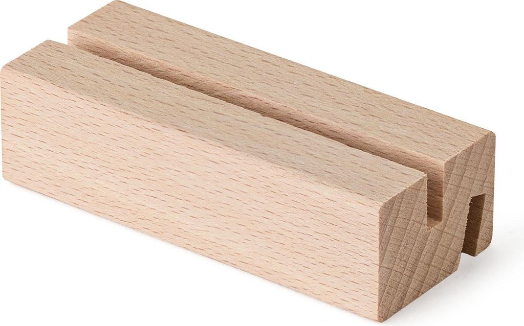 Metrie | Dablin-07BA3 Holz-Kartenhalter, 2 Nut, Reinbuche | 7 cm