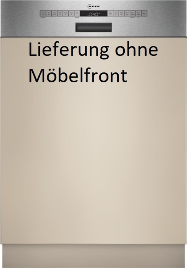 Neff N 50, Geschirrspüler integrierbar, Höhe 86,5 cm, Breite 60 cm, Gebürsteter Stahl, XXL S245ECS15E