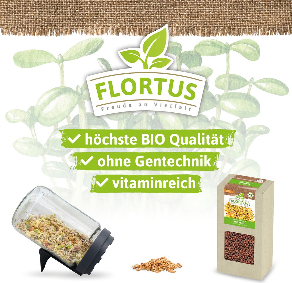 Keimsprossen Brokkoli (200 g) |Keimsprossen von FLORTUS Produktbild 4