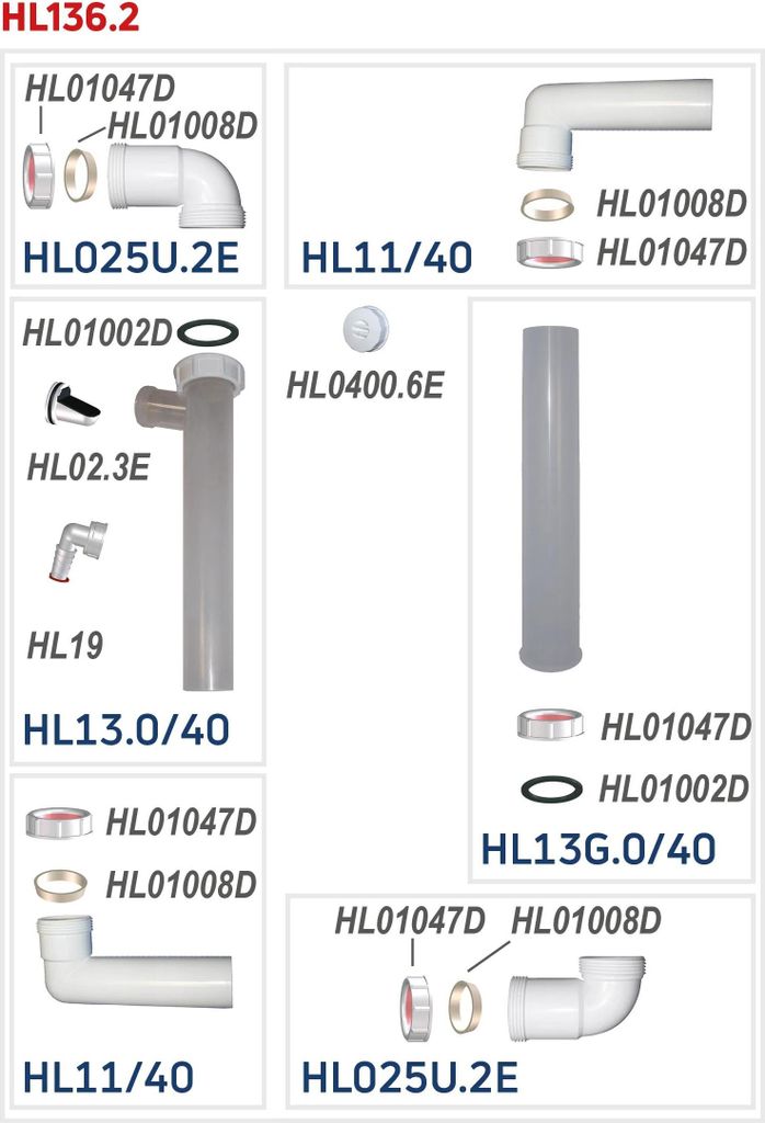 Trappola per odori per drenaggio della condensa HL Hutterer Immagine del prodotto 