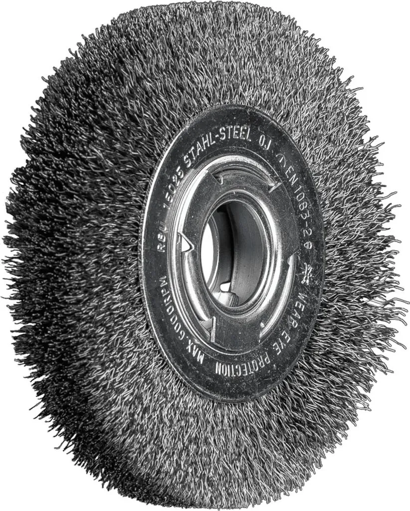 Brosse ronde RBU PFERD Ø150x25mm en fil acier 0,30 pour ponçage durable