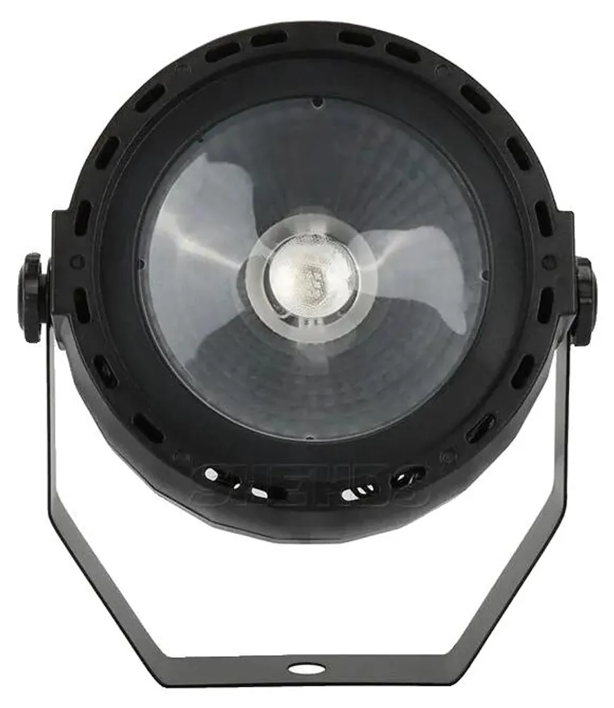 Projecteur de scène COB 30W RGB DMX Noir avec Prise Européenne