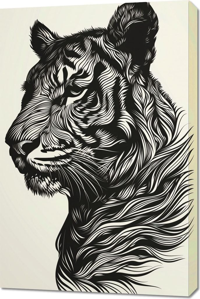 Bild 60x90cm Tigerpfiff