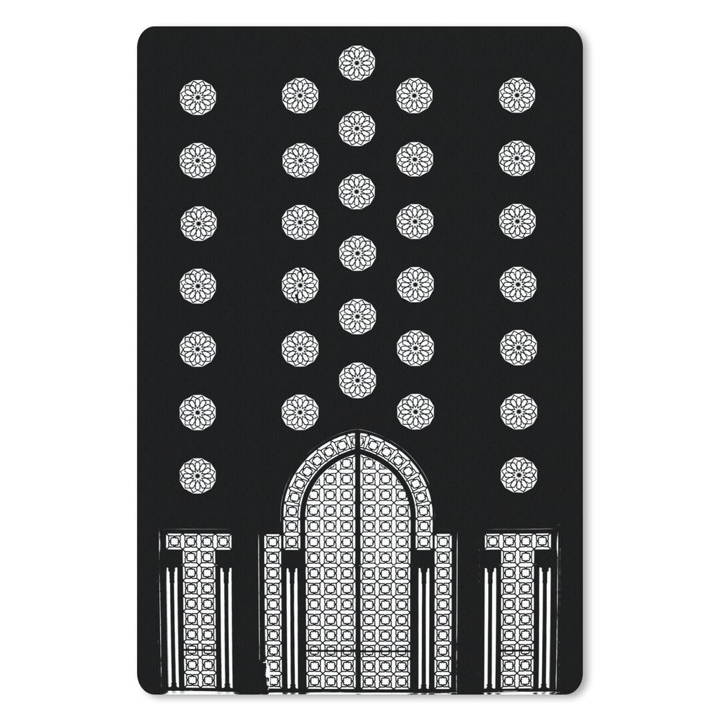 MuchoWow® Mauspad Mousepad Architektur - Schwarz - Weiß - Produktbild 