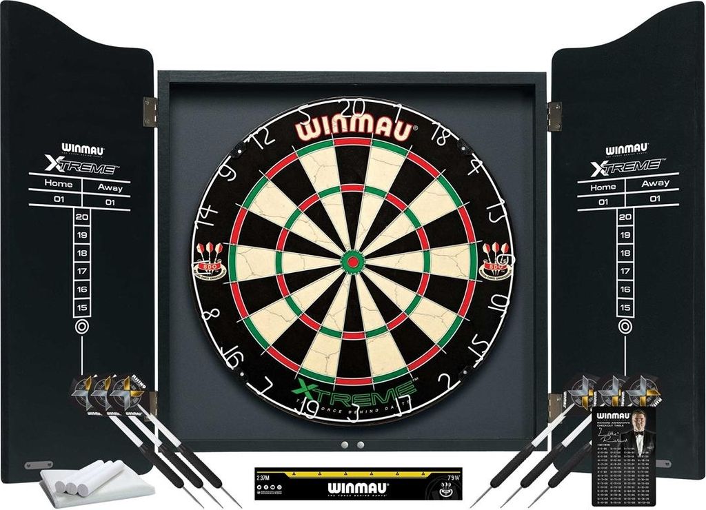 Winmau set šipková skříňka + šipky + 2 sady šipek + házecí Obrázek produktu 