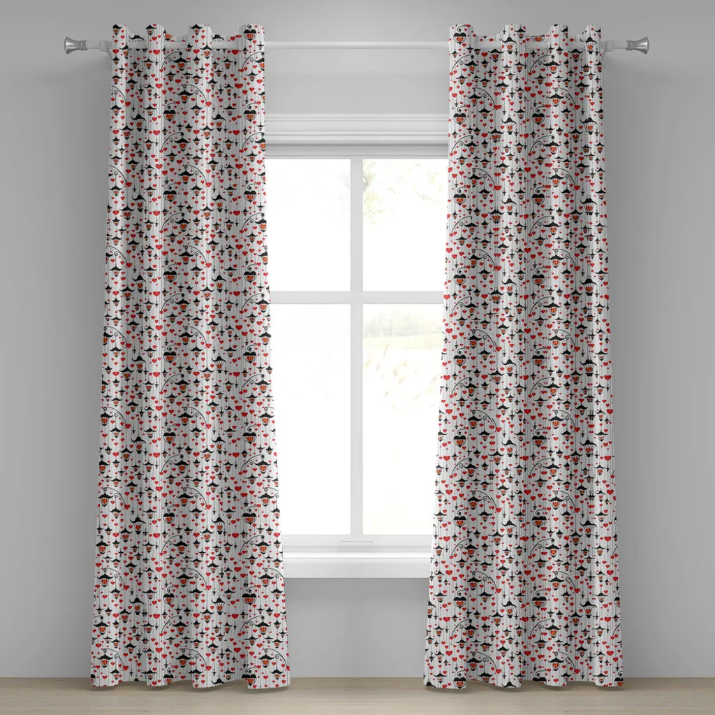 Offerta Tende ABAKUHAUS 280x245 cm San Valentino Rosso Scarlatto