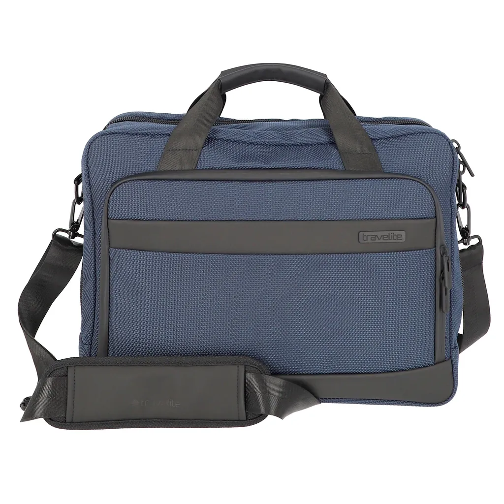 Sac ordinateur bleu marine Travelite Meet - Bandoulière rembourrée PC