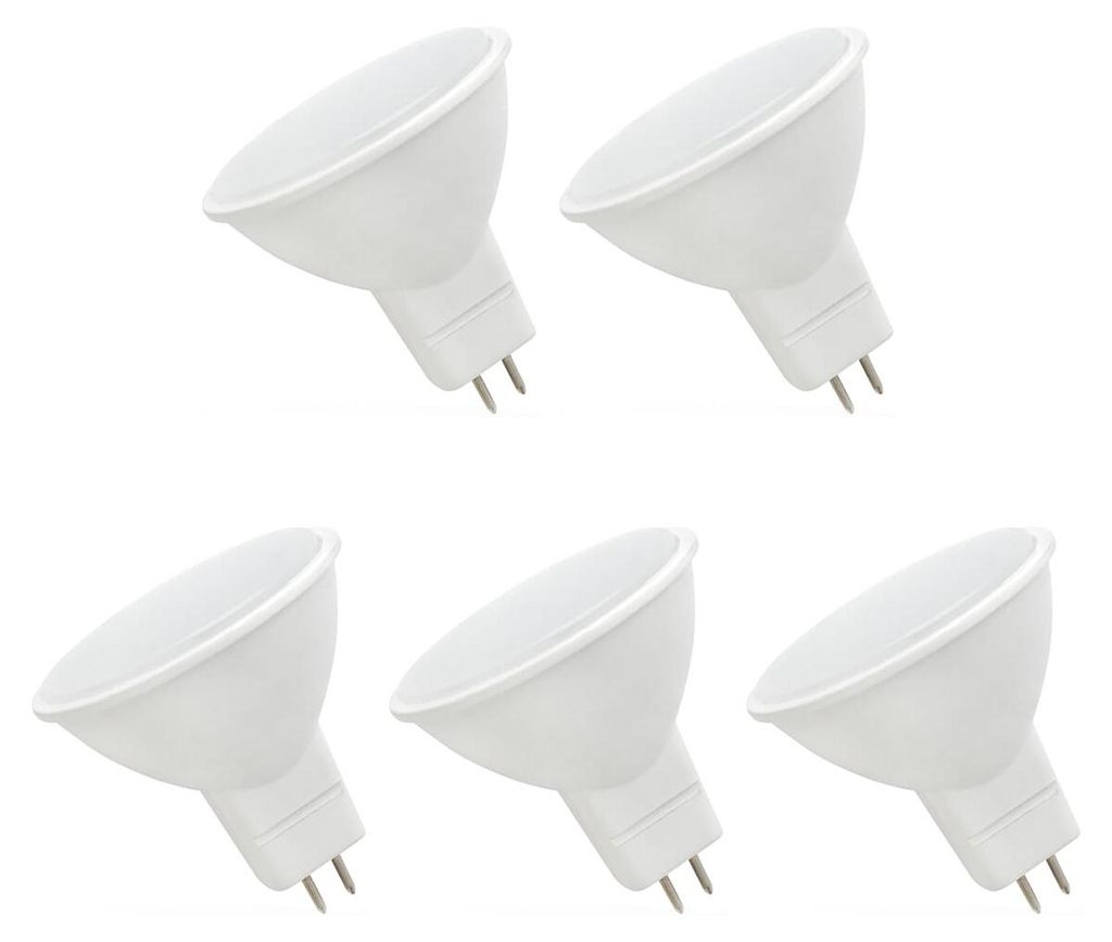 Spectrum GU5.3 LED Spot Lampe 4W 420lm 6000K Kaltweiß 12V 5 Stück