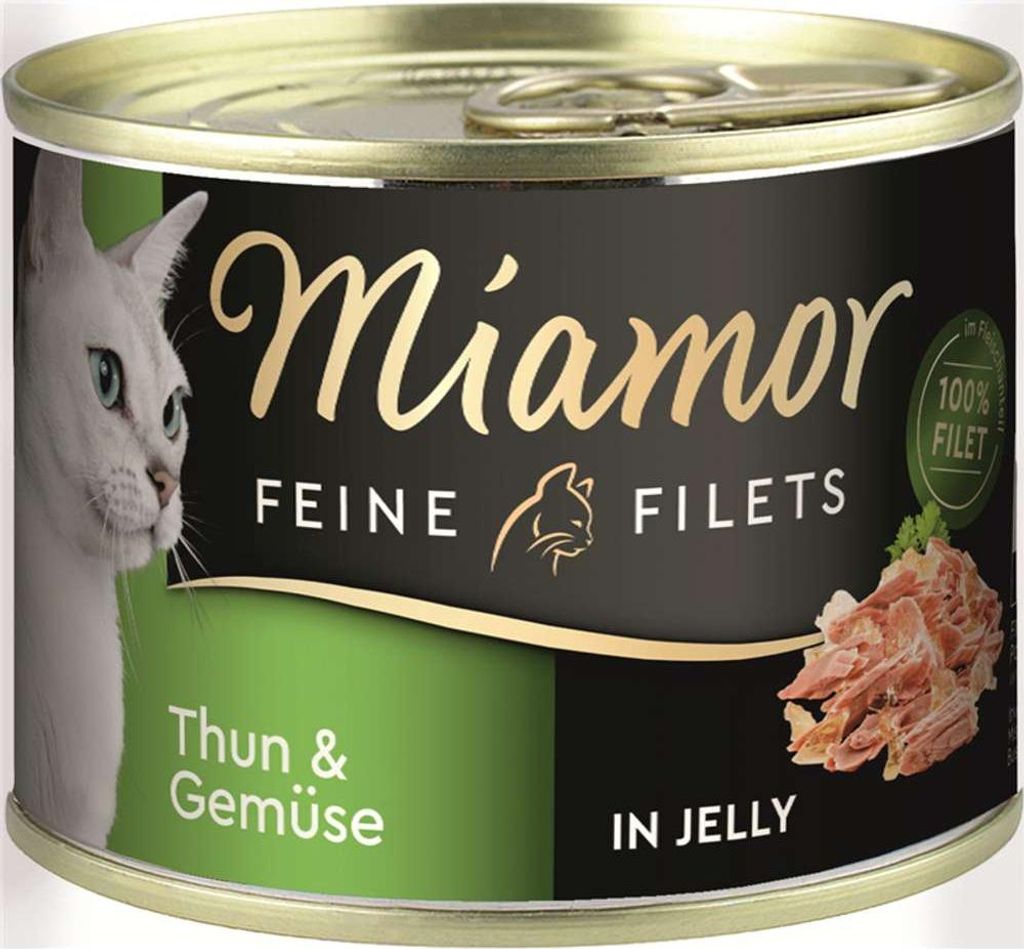 Miamor - Feine Filets Dose 12x185g | Thunfisch & Gemüse