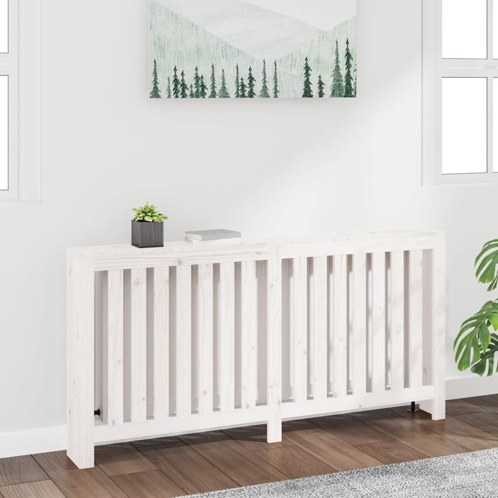 vidaXL Kryt radiátoru bílý 169x19x84 cm Borovicový masiv Obrázek produktu 