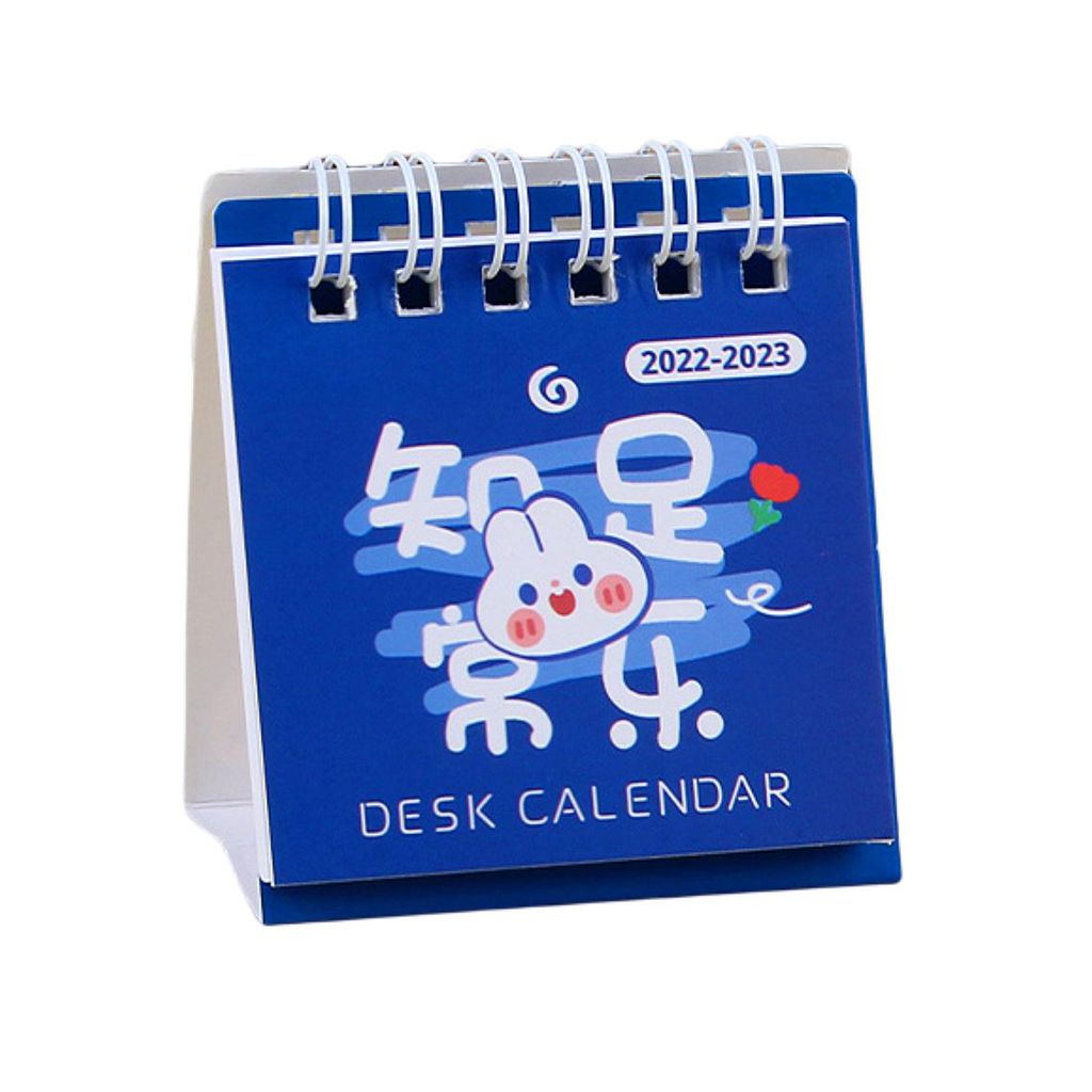 Mini-Schreibtischkalender monatlich dickes Papier tragbares Zwillingsdrahtbindung Jul 2022 bis Dezember 2023 Planung Leichtes Gewicht 2023 Home Off...