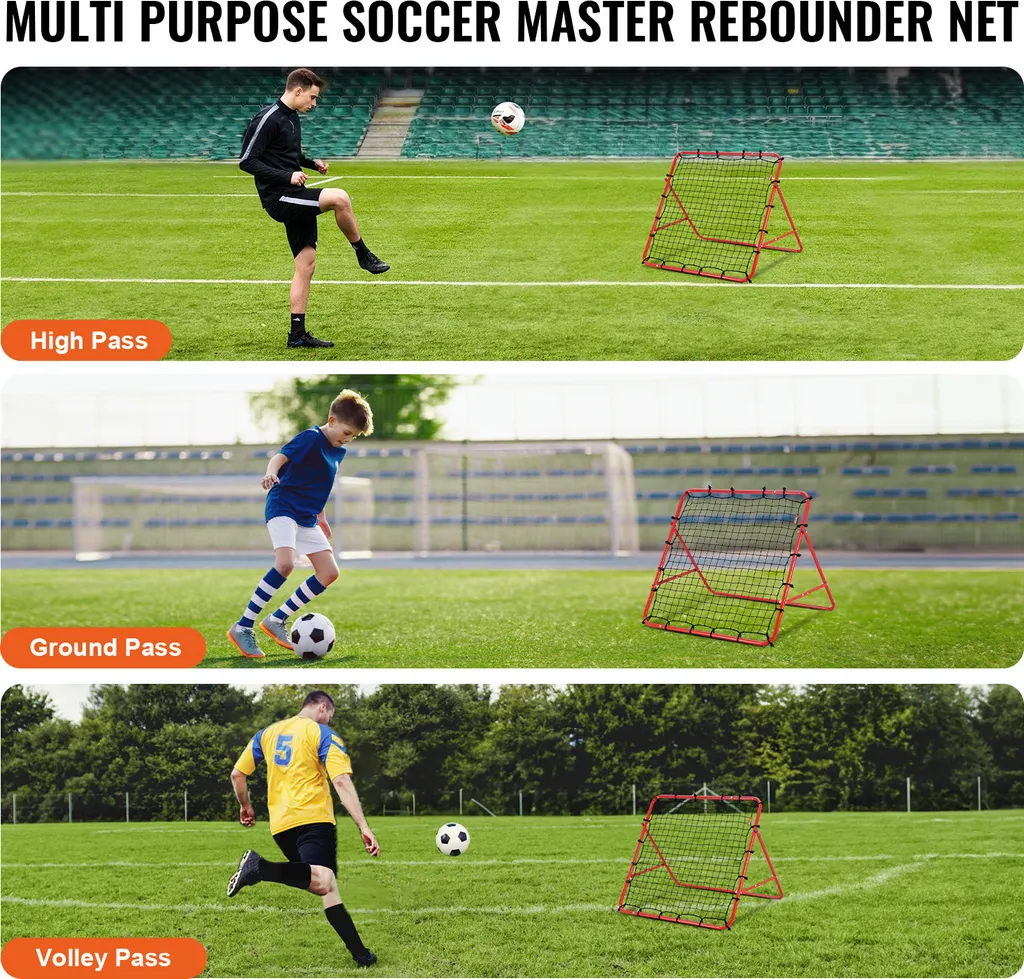Filet de Rebond Foot Ajustable 100cm - Montage Facile et Haute Tension - 7