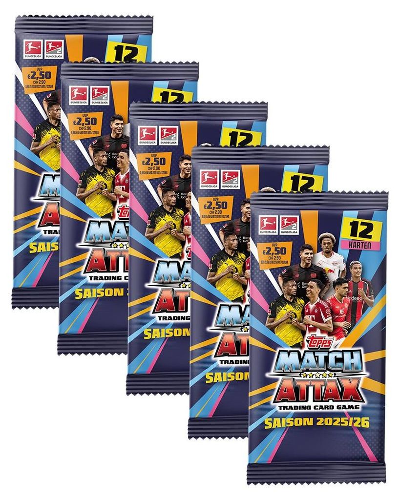 Topps Match Attax Bundesliga 2025/26 - 5 Booster