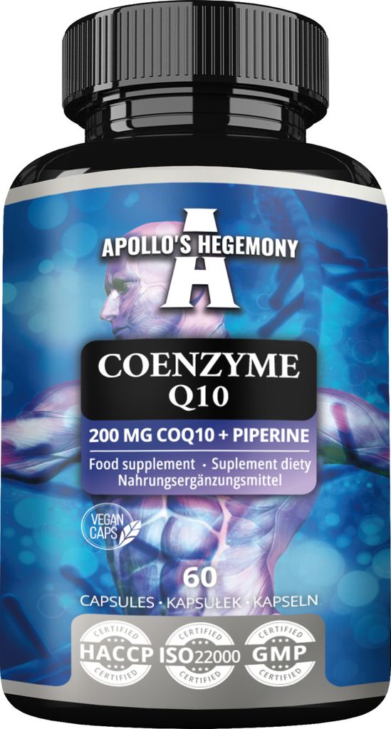 Coenzym Q10 200mg - 60 vegane Kapseln - mehr Energie und Antioxidantienschutz