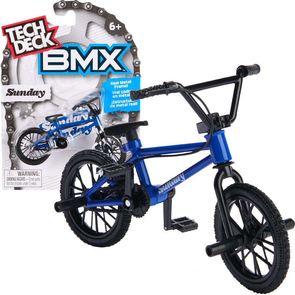 Kit de mini-vélo BMX Tech Deck « Fingerbike » bleu marine + Image du produit 