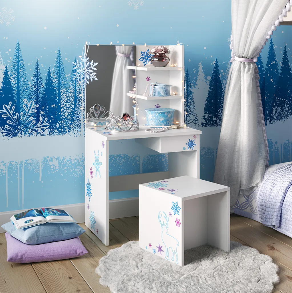 Vicco Toeletta Bambini Schneeflocke 55cm Bianco - Mobili Cameretta