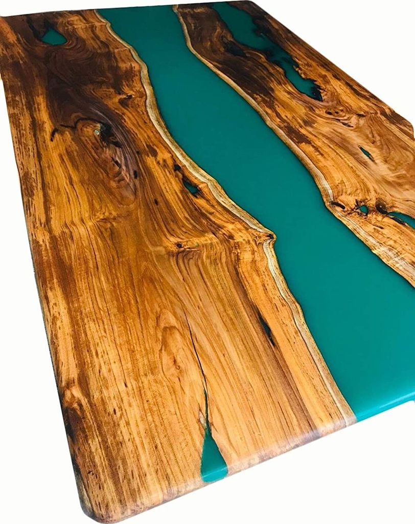 Esstisch Design Tisch Moderne Tische Meer Ozean Fluss Möbel 200x90 Epoxid Harz