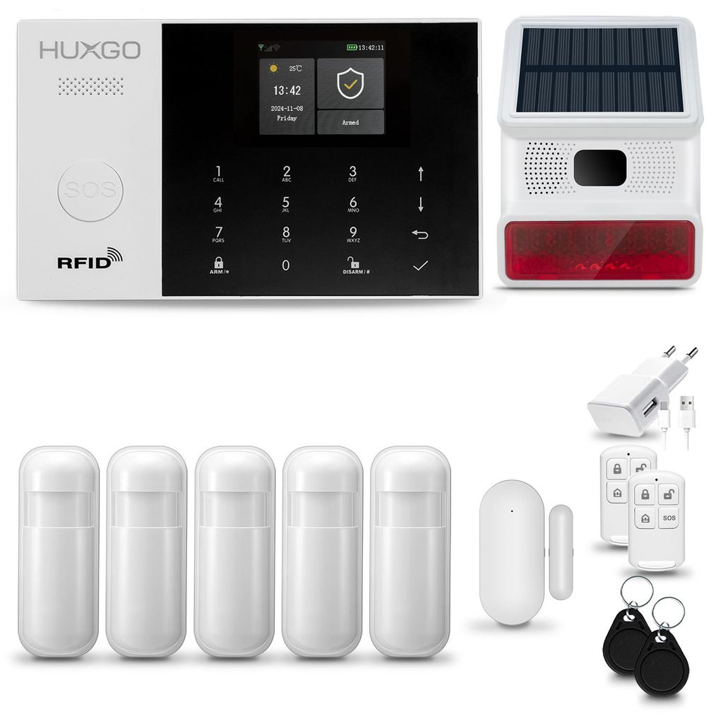 HUXGO HXA005 Sistema di allarme casa WiFi + GSM 4G con Immagine del prodotto 