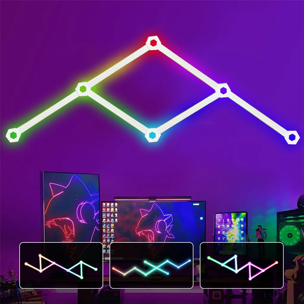 Panneau Lumineux Gaming pour Décoration de Chambre et Setup de Stream