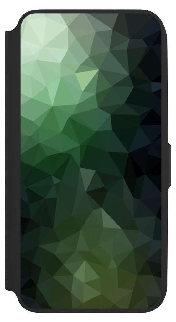 NIVOCASE Klapphülle für Samsung Galaxy A16 5G Handyhülle aus Kunst Leder NIVOflip schwarz Geometric Mosaik Tarnmuster