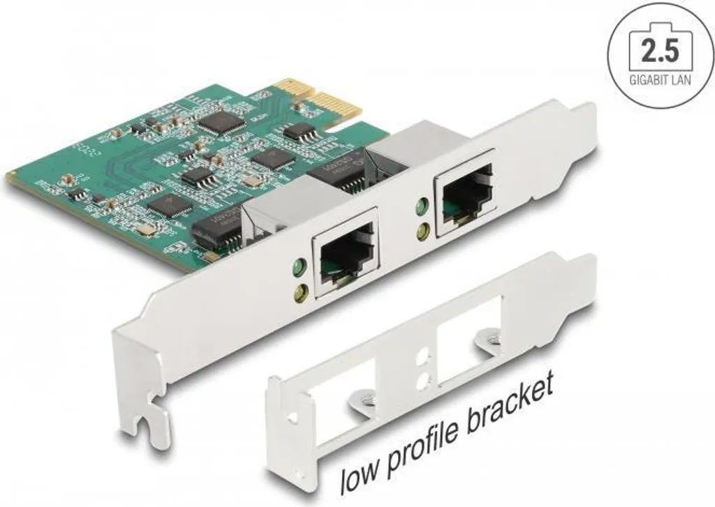 Scheda Di Rete PCIe X1 2 Porte RJ45 Gigabit Ethernet – Chip Broadcom BCM5720, Profilo Basso E Alto, Per Server E Desktop