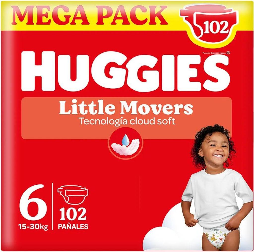 Pannolini Huggies Little Movers Disney taglia 6 scatola Immagine del prodotto 