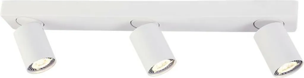 Spot mural 3XGU10 ACA Lighting ELITIS RA303S54WH blanc alu
