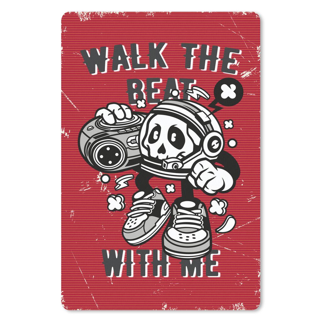 MuchoWow Mauspad Mousepad Radio - Musik - Vintage 18x27 cm - Mousepads - Maus Mat - Pad - Mausunterlage