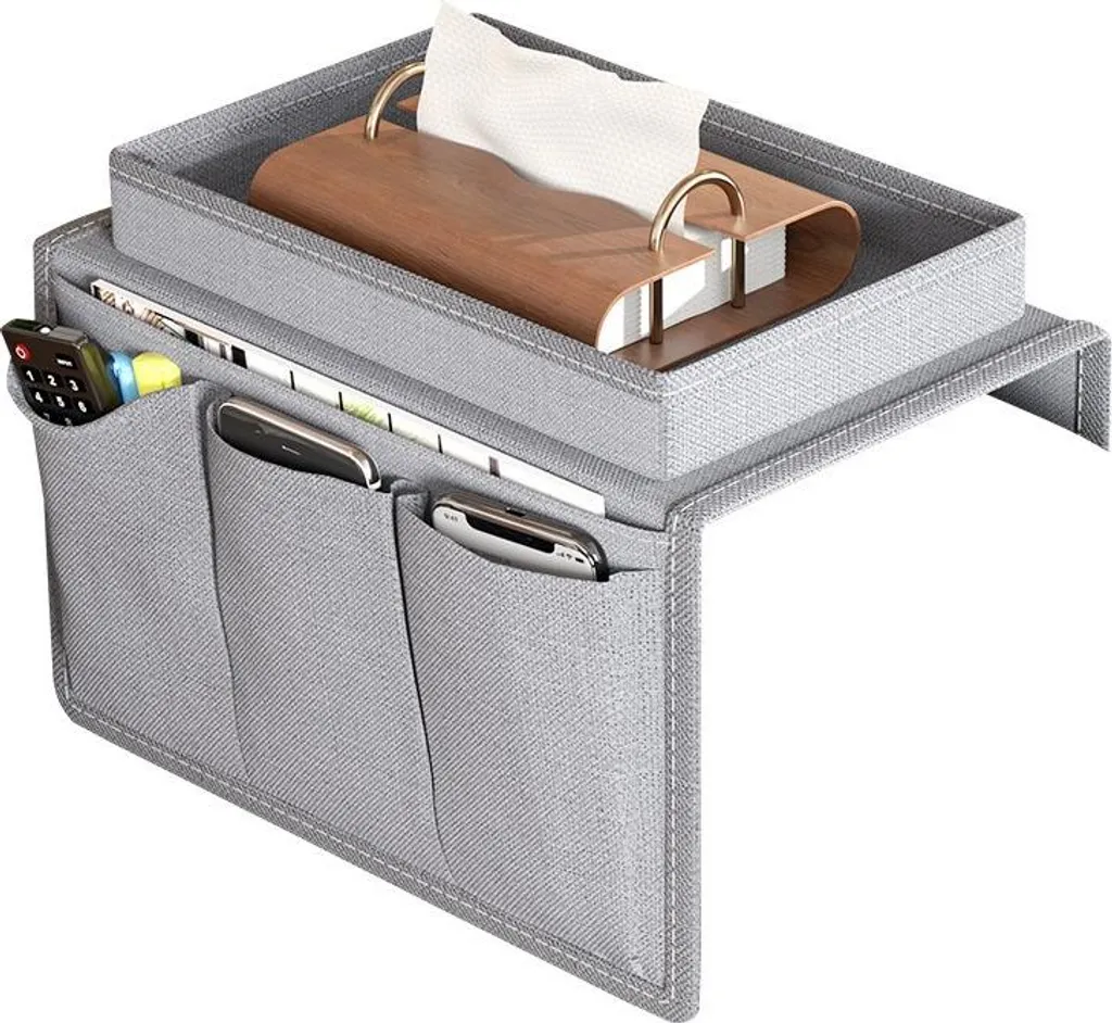 Portaoggetti Letto e Divano INF Grigio - Organizer Oxford Multitasca