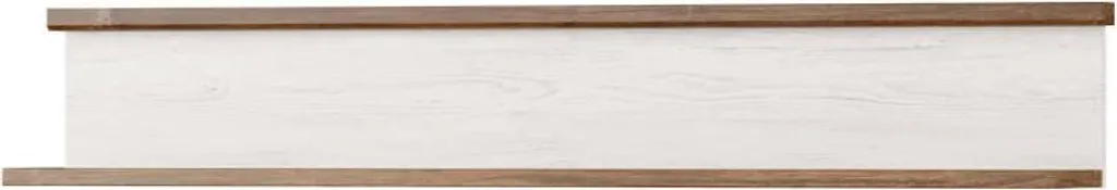 Bibliothèque de style Country bois blanc : meuble de rangement mural